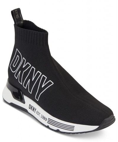 Women's Nona Sock Sneakers Black $71.52 Shoes