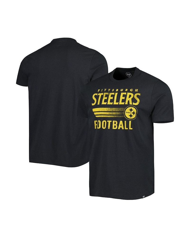 Men's Black Pittsburgh Steelers Wordmark Rider Franklin T-shirt $24.74 T-Shirts