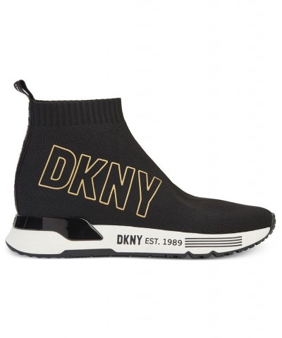 Women's Nona Sock Sneakers Black $71.52 Shoes