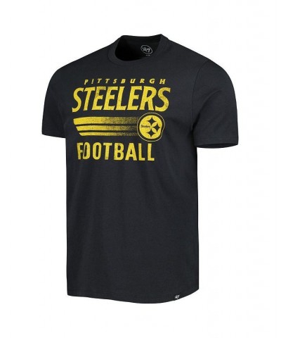 Men's Black Pittsburgh Steelers Wordmark Rider Franklin T-shirt $24.74 T-Shirts