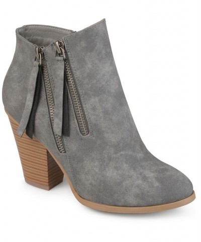 Women's Vally Zipper Bootie Gray $37.40 Shoes