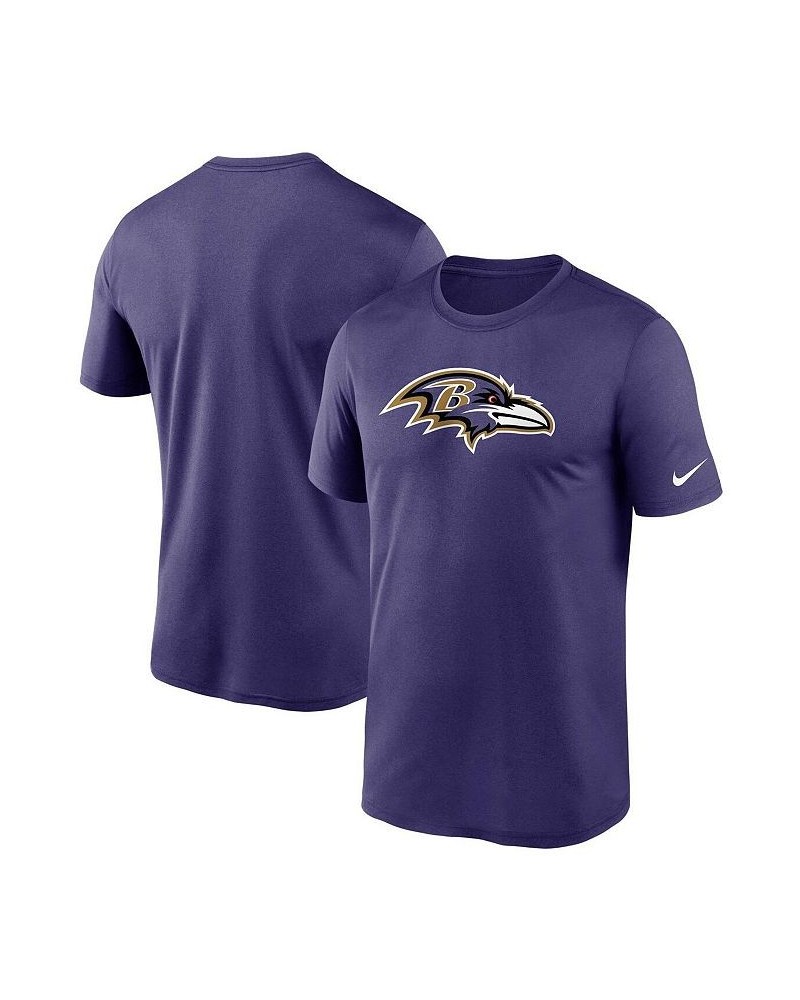 Men's Purple Baltimore Ravens Logo Essential Legend Performance T-shirt $25.49 T-Shirts