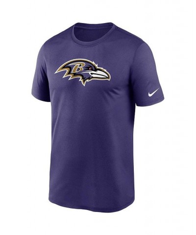 Men's Purple Baltimore Ravens Logo Essential Legend Performance T-shirt $25.49 T-Shirts