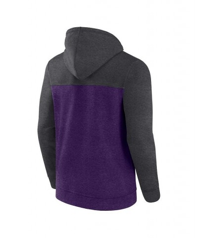 Men's Branded Heather Purple, Heather Charcoal Phoenix Suns Down and Distance Full-Zip Hoodie $39.95 Sweatshirt