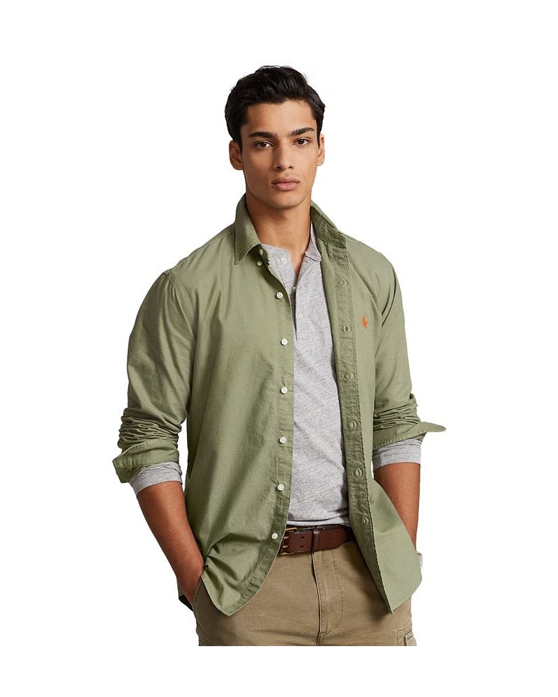 Men's Classic-Fit Garment-Dyed Oxford Shirt PD01 $44.55 Shirts