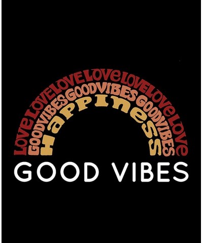 Men's Good Vibes Raglan Baseball Word Art T-shirt Gray $22.50 T-Shirts