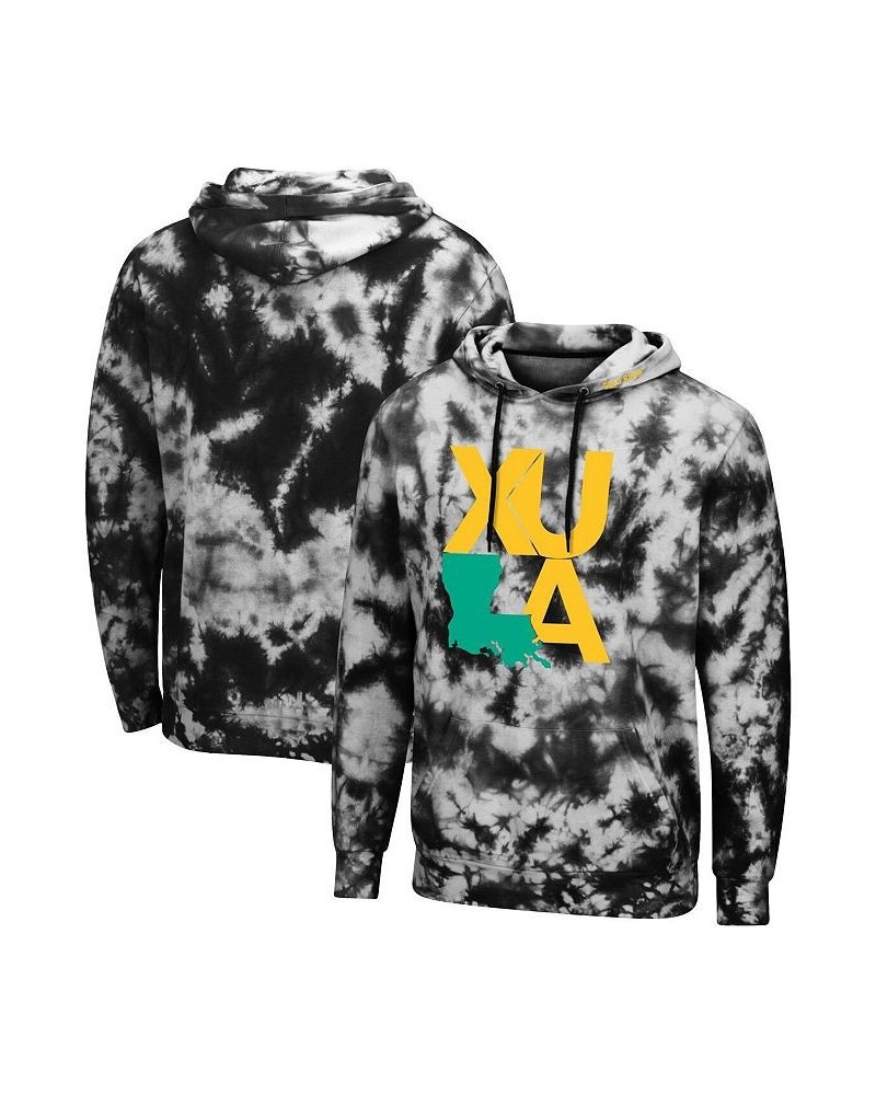 Men's Black XULA Gold Tie-Dye Pullover Hoodie $29.90 Sweatshirt