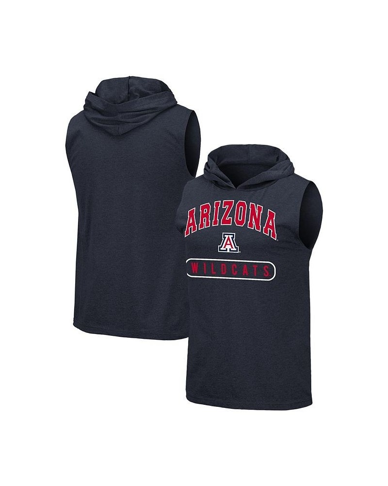 Men's Navy Arizona Wildcats Varsity Hoodie Tank Top $17.20 T-Shirts