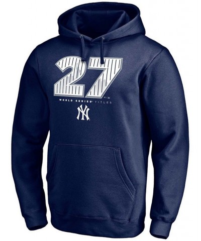 Men's Navy New York Yankees Hometown World Titles Pullover Hoodie $41.59 Sweatshirt