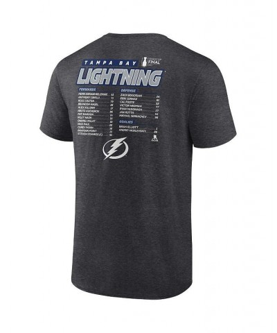 Men's Branded Heathered Charcoal Tampa Bay Lightning 2022 Stanley Cup Final Own Goal Roster T-shirt $17.10 T-Shirts