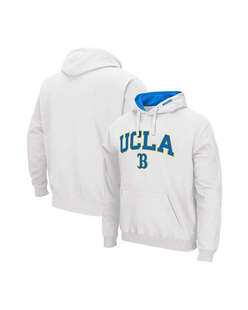 Men's White UCLA Bruins Arch Logo 3.0 Pullover Hoodie $25.37 Sweatshirt