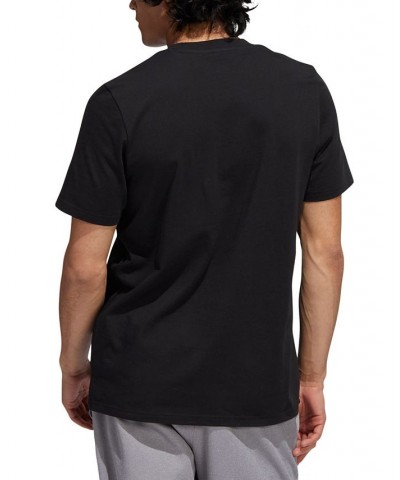 Men's Metallic Liquid Logo Graphic T-Shirt Black $18.00 T-Shirts