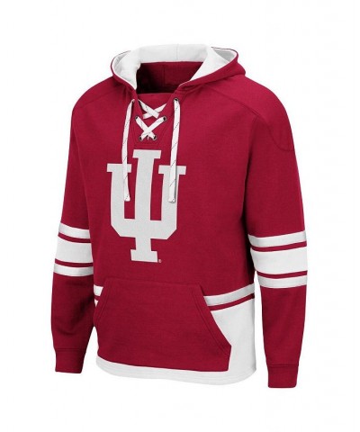 Men's Crimson Indiana Hoosiers Lace Up 3.0 Pullover Hoodie $31.50 Sweatshirt