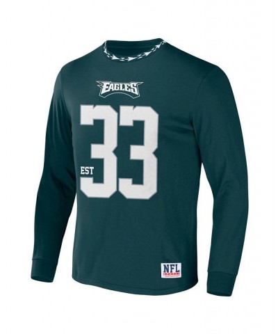 Men's NFL X Staple Green Philadelphia Eagles Core Long Sleeve Jersey Style T-shirt $25.37 T-Shirts