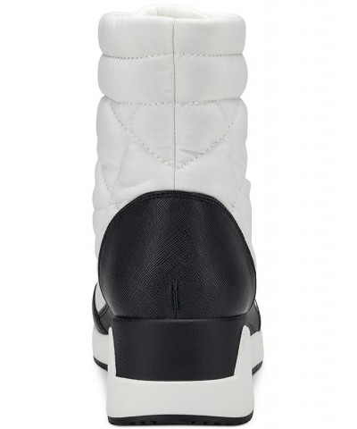 Women's Whitnee Puffer Sneakers White $29.27 Shoes