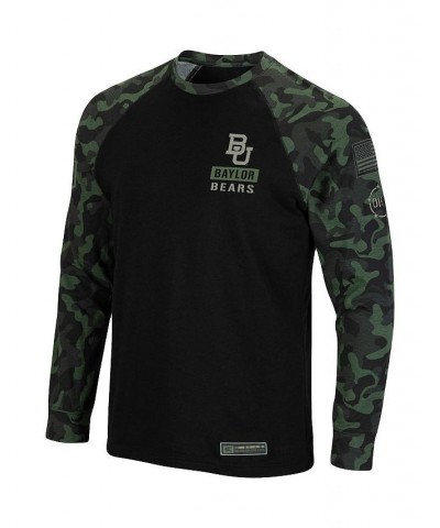 Men's Black Baylor Bears OHT Military Appreciation Camo Raglan Long Sleeve T-shirt $16.00 T-Shirts