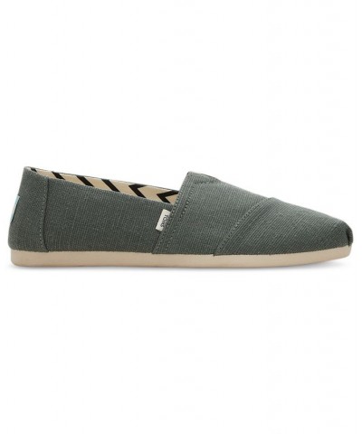 Women's Alpargata Heritage Recycled Slip-On Flats Green $29.44 Shoes