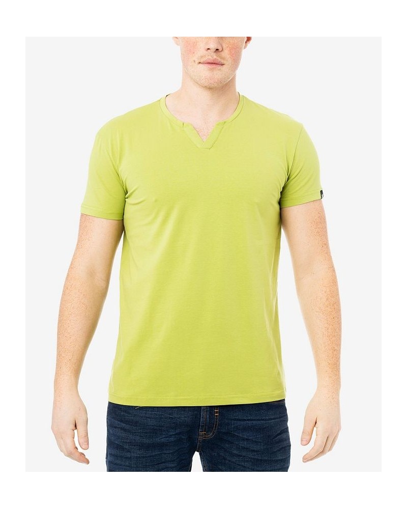 Men's Basic Notch Neck Short Sleeve T-shirt PD23 $15.29 T-Shirts