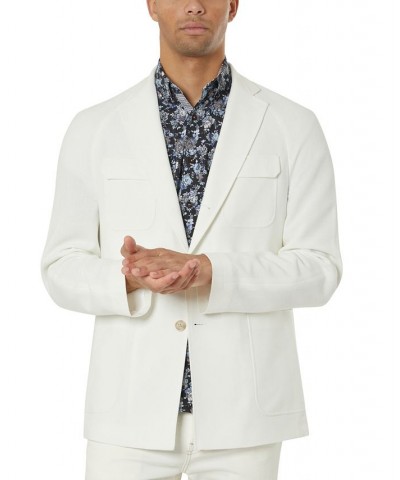 Slim Fit Textured Sport coats White $58.88 Blazers