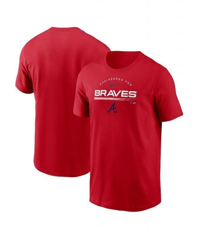 Men's Red Atlanta Braves Team Engineered Performance T-shirt $24.50 T-Shirts