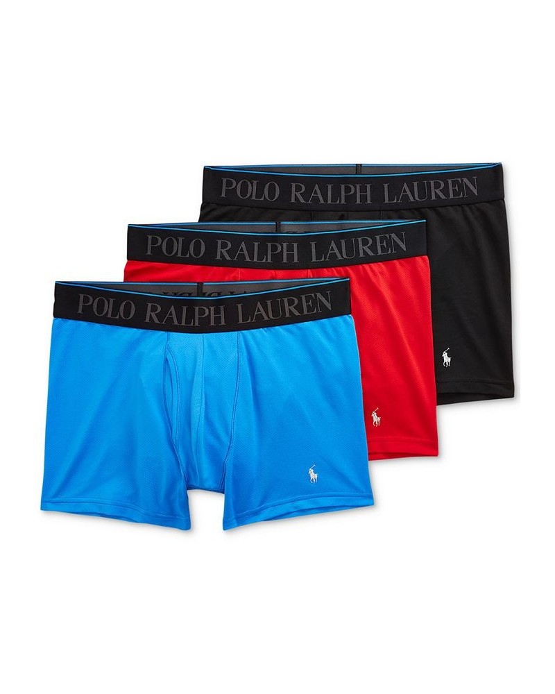 Flex Performance Air Boxer Briefs - 3-Pack Colby Blue/polo Black/Red $24.99 Underwear