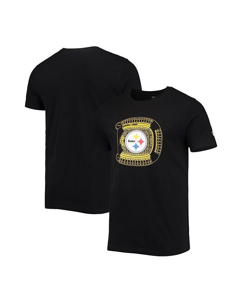 Men's Black Pittsburgh Steelers Stadium T-shirt $17.64 T-Shirts