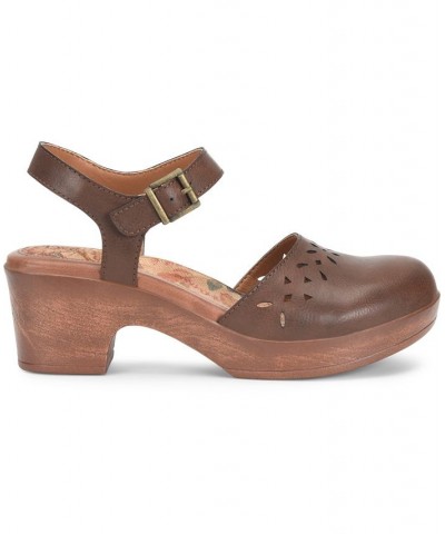 Women's Jasmine Comfort Mary Jane Sandals Brown $51.70 Shoes