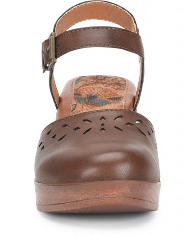 Women's Jasmine Comfort Mary Jane Sandals Brown $51.70 Shoes