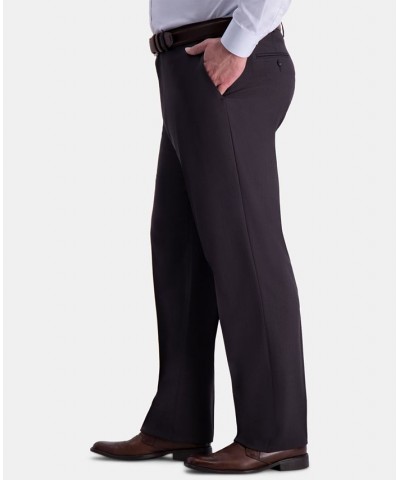 Men's Big & Tall Premium Comfort Stretch Classic-Fit Solid Flat Front Dress Pants Charcoal $31.34 Pants