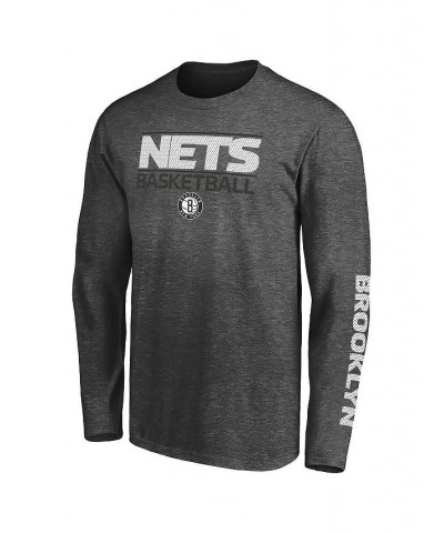 Men's Branded Black, Heather Charcoal Brooklyn Nets T-shirt Combo Set $18.80 T-Shirts