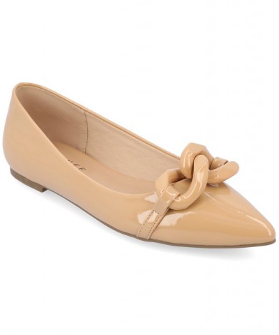 Women's Clareene Flats Tan $41.40 Shoes