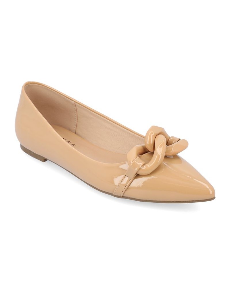 Women's Clareene Flats Tan $41.40 Shoes