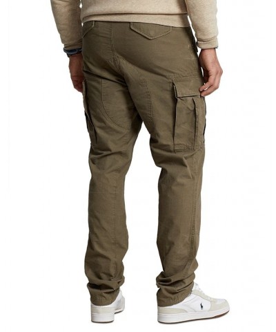 Men's Classic Tapered Fit Canvas Cargo Pants Green $75.84 Pants