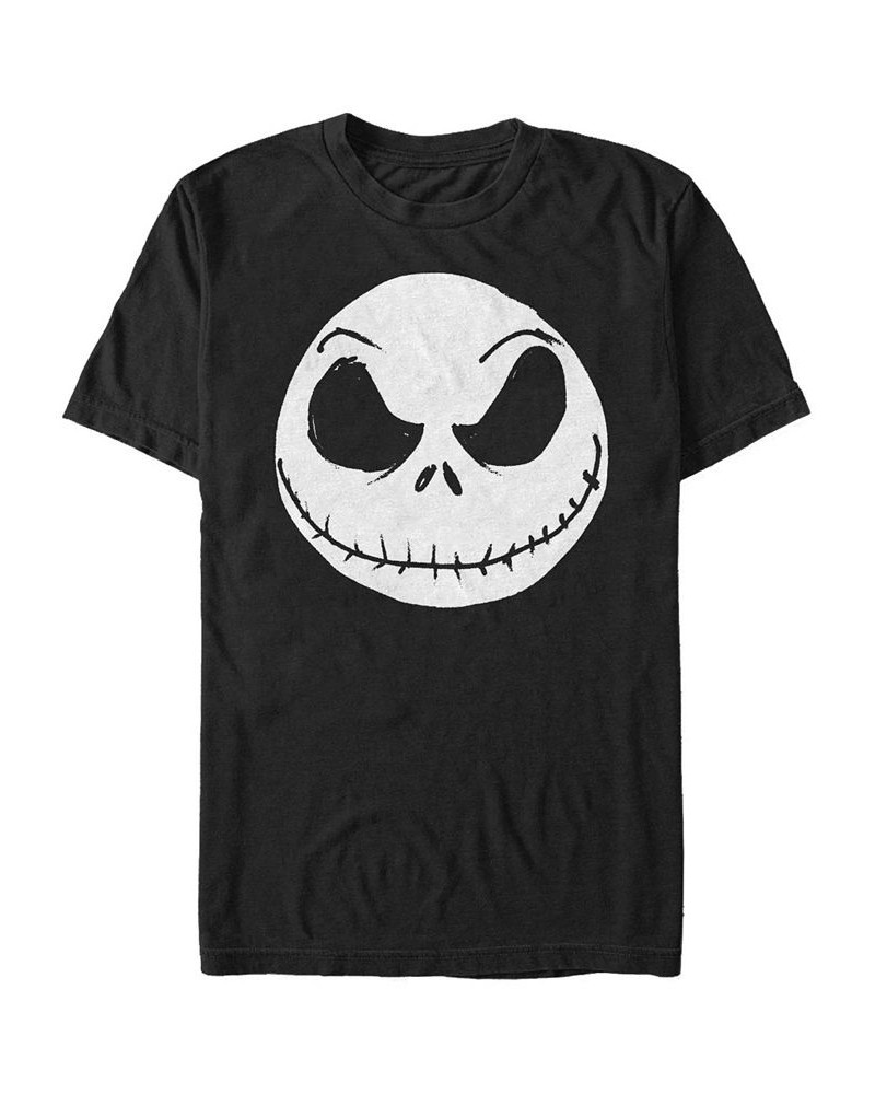 Men's Big Face Jack Short Sleeve T-Shirt Black $18.19 T-Shirts