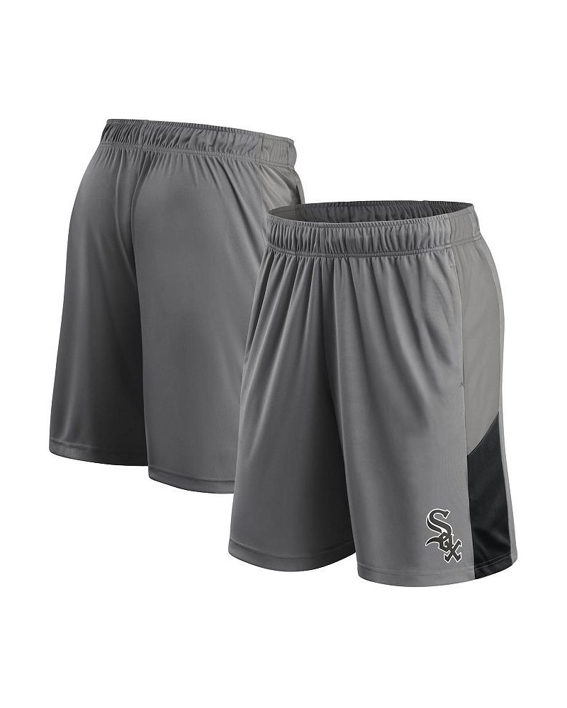 Men's Branded Gray Chicago White Sox Champion Rush Color Block Shorts $26.54 Shorts