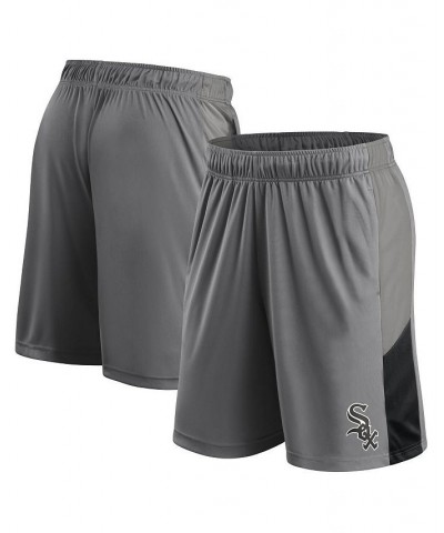 Men's Branded Gray Chicago White Sox Champion Rush Color Block Shorts $26.54 Shorts