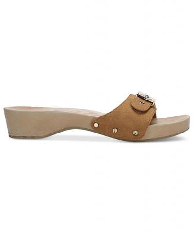 Women's Classic Slide Sandals Tan/Beige $33.00 Shoes