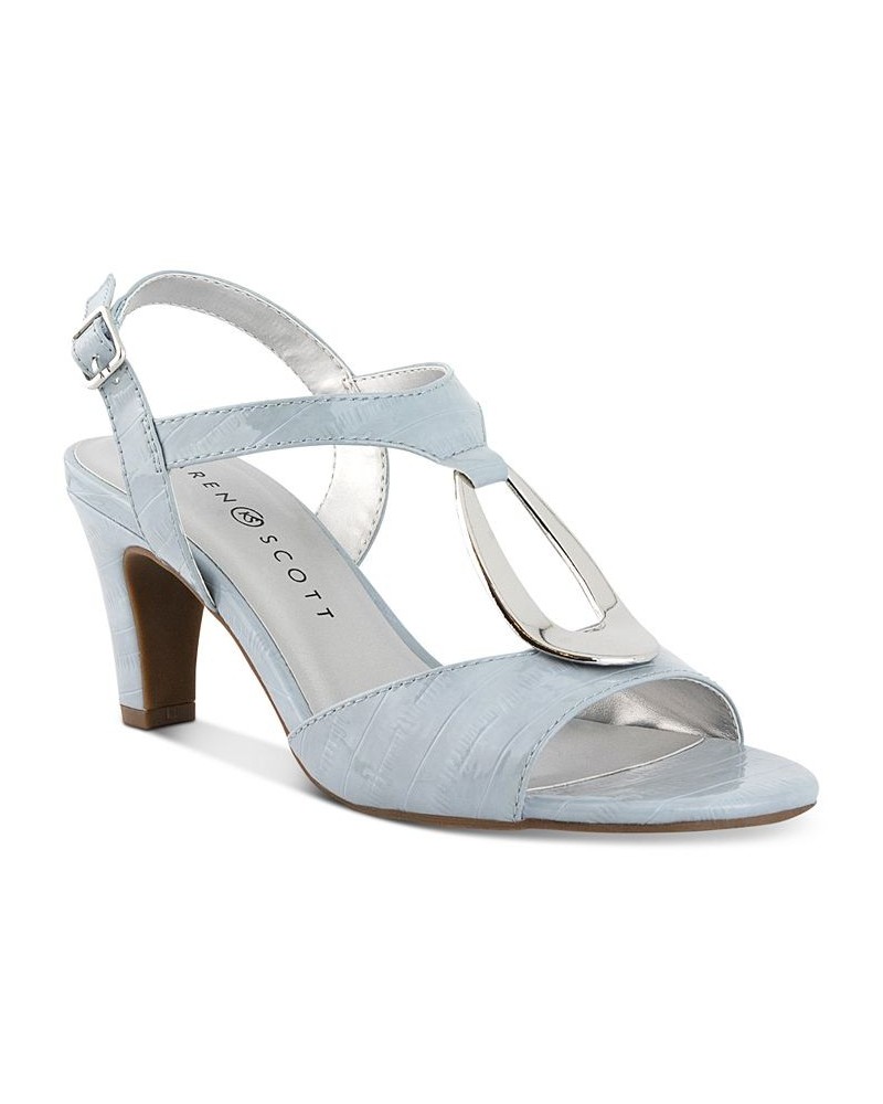 Women's Danee Dress Sandals Blue $31.80 Shoes