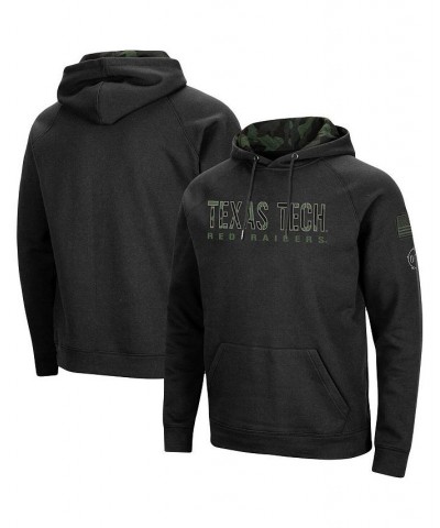 Men's Black Texas Tech Red Raiders OHT Military-Inspired Appreciation Camo Pullover Hoodie $25.52 Sweatshirt