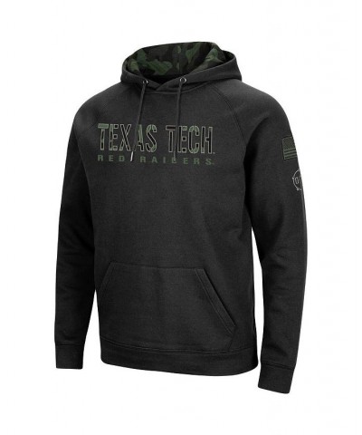 Men's Black Texas Tech Red Raiders OHT Military-Inspired Appreciation Camo Pullover Hoodie $25.52 Sweatshirt