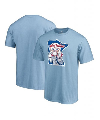 Men's Branded Light Blue Minnesota Twins Huntington T-shirt $23.59 T-Shirts