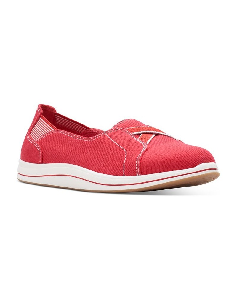 Women's Breeze Skip Cloudsteppers Sneakers Red $43.20 Shoes