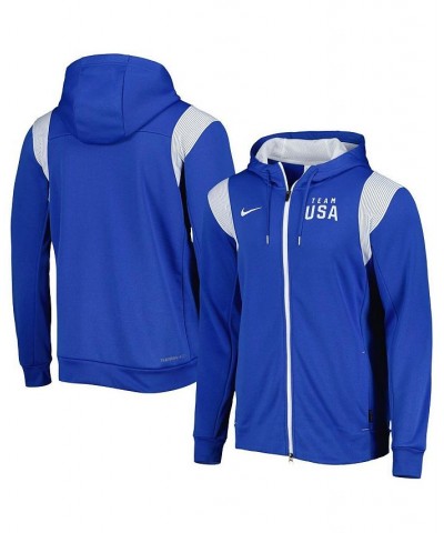 Men's Royal Team USA Logo Performance Full-Zip Hoodie $33.60 Sweatshirt