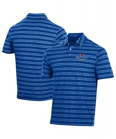 Men's Royal Kentucky Derby Icon Logo Charged Cotton Stripe Polo Shirt $36.39 Polo Shirts