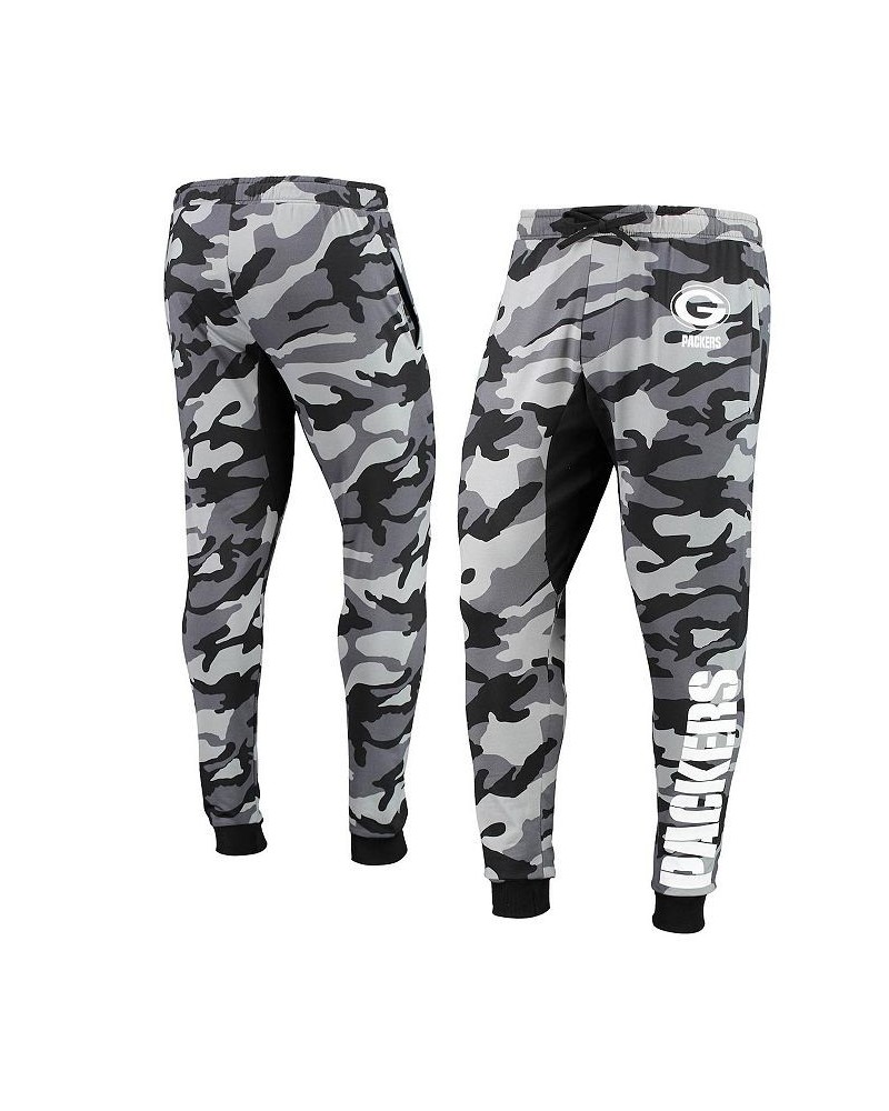 Men's Black Green Bay Packers Camo Jogger Pants $29.76 Pants