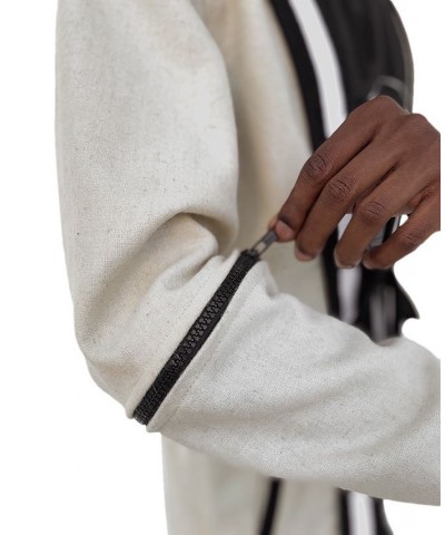 Men's Varsity Classic-Fit Sweater-Knit Kimono with Zip-Off Sleeves Tan/Beige $116.80 Sweaters