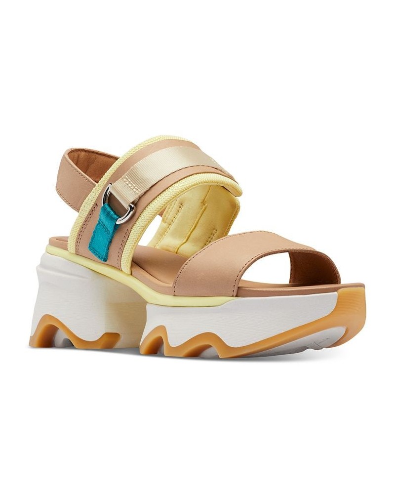 Kinetic Impact Slip-On Slingback Wedge Sandals Brown $52.70 Shoes