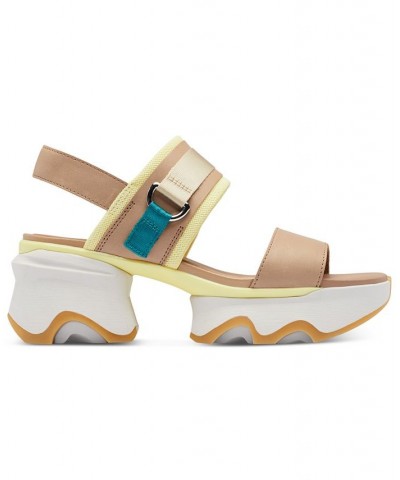 Kinetic Impact Slip-On Slingback Wedge Sandals Brown $52.70 Shoes