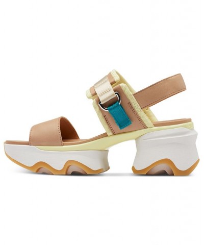 Kinetic Impact Slip-On Slingback Wedge Sandals Brown $52.70 Shoes