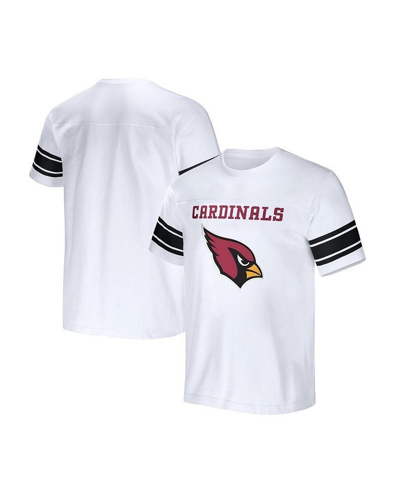 Men's NFL x Darius Rucker Collection by White Arizona Cardinals Football Striped T-shirt $24.95 T-Shirts